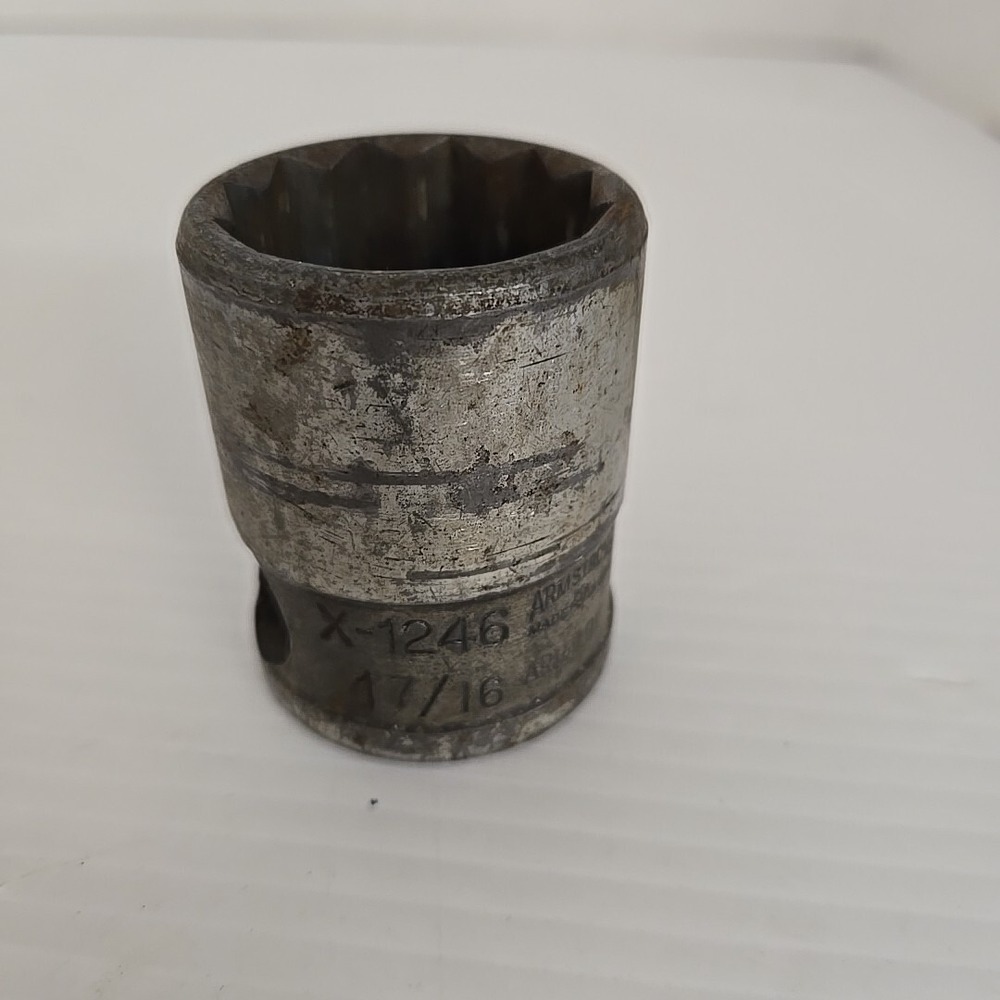 Armstrong USA X-1246 1-7/16 Inch Socket 1 Inch Drive 12 Point Heavy Duty Tool